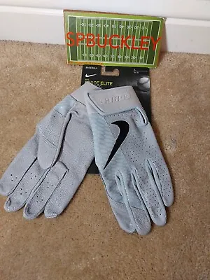 Nike Force Elite Adult  Large Baseball Batting Gloves Pgb644-088 Nwt Gray • $39.99