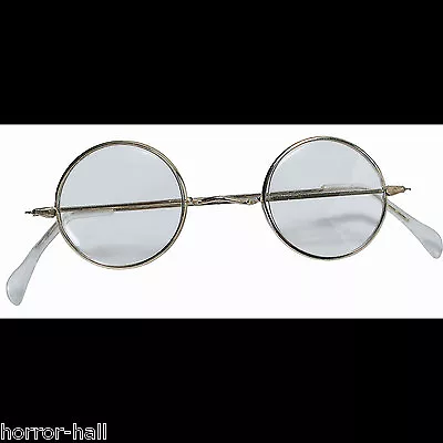 Cosplay Steampunk ROUND EYE GLASSES Wire Frame Granny Hippie Costume Accessory • $4.97