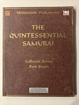 The Quintessential Samurai Mongoose D20 System RPG MGP 4011 2002 • £16.06