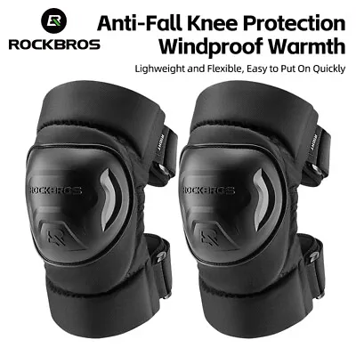 ROCKBROS Knee Pad Windproof Lightweight PP Shell Shockproof Knee Protect Gear • $21.99