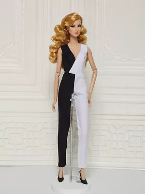 Black White Jumpsuit Two Tone Fit For Doll Fashion Royalty Fr2 Nuface D069b • $51.27