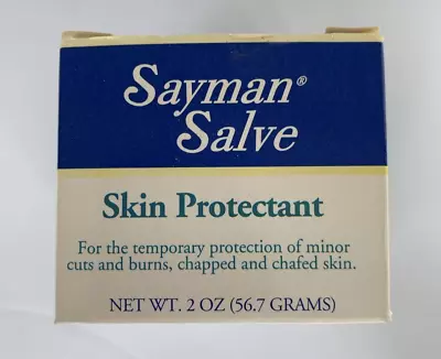 Vintage NOS Sealed Sayman Salve Skin Protectant – 4 Oz EXP 2/09 • $55.99