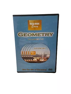 Math Made Easy Geometry Volumes 1-5 DVD Set • $19.97