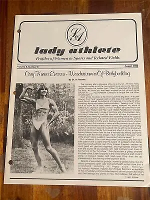 LADY ATHLETE Female Bodybuilding Muscle Booklet CORY EVERSON 8-82 • $15