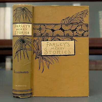 1885 Peter Parley's Merry Stories Phrenology Physiognomy Shipwrecks Ruins Myths • $95