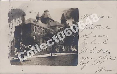 RPPC-Owings Mills MD-Baltimore-McDonogh Farm-School-Main Bdg-Maryland-Real Photo • $12.95