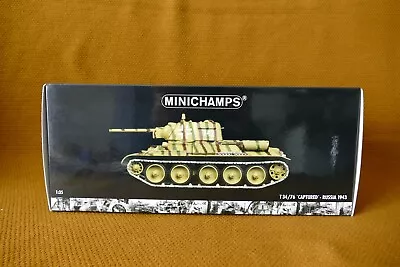 1:35 MINICHAMPS Tank T34/76 CAPTURED RUSSIA 1943 • $244.42