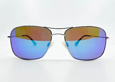 Maui Jim Silver Tortoise Wiki Wiki Sunglass MJ-246-17 59-17-120 Blue Lens 6135 • $74.99