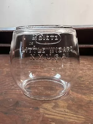 Antique Clear Glass DIETZ Barn Lantern Globe LITTLE WIZARD LOC-NOB Great Cast • $42.35