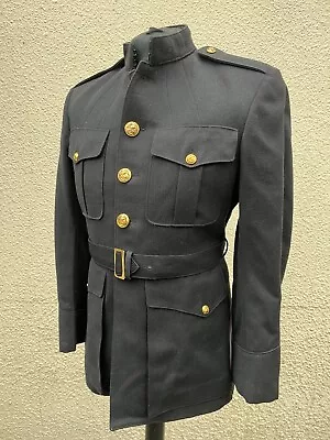 USMC Marine Corps Blue Dress Officers Coat Military Tunic-42  Chest • £39.95