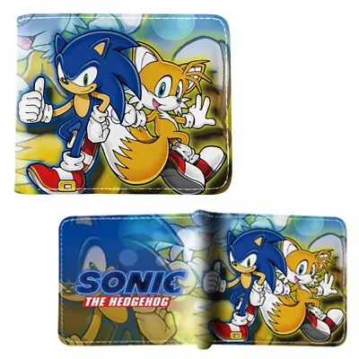 SONIC & TAILS Sonic The Hedgehog 4 In. Bi Fold Wallet (Sonikku Credit Card) • $11.20
