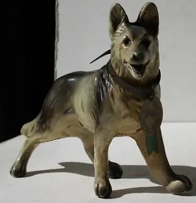 $16.99 • Buy German Shepherd Dog Figurine Plastic Standing Champion Ribbon Made In Hong Kong