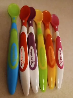 Munchkin Spoons Soft Tip Multi Color Set Lot Of 6 New Spoons Ships Fasr • $8.95