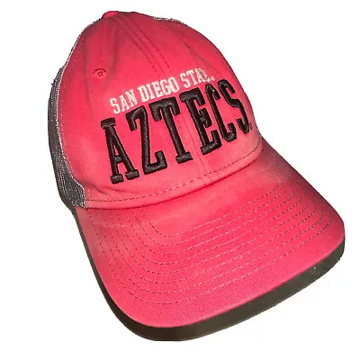 San Diego State University AZTECS NCAA Snapback Hat Cap Black Faded Red SDSU • $11.90