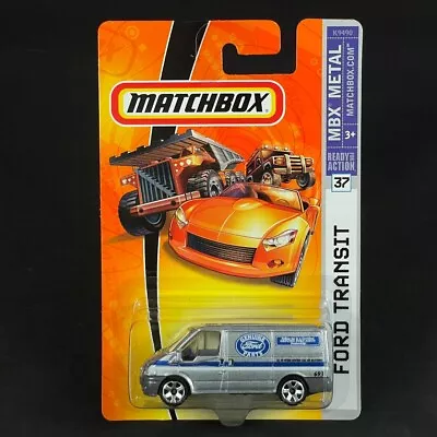 2008 Matchbox MBX Metal Ford Transit #37 Ford Silver Diecast SEALED • $5.99