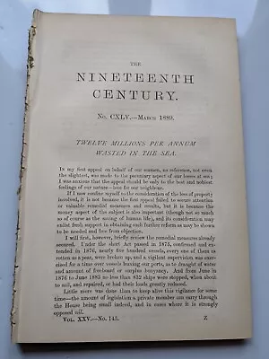 The Nineteenth Century Magazine March 1889 William Morris • $8.08