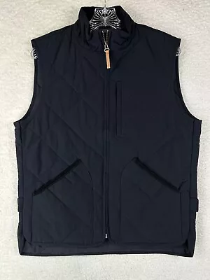 J.Crew Sussex Vest Mens Small Black Primaloft Quilted Full Zip Jacket Pockets • $47.95