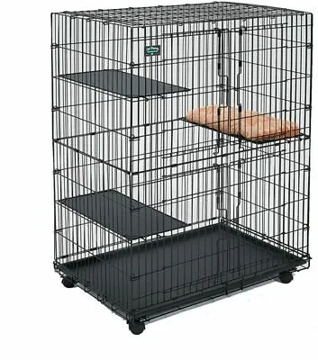 Midwest Cat Playpen | Cat Cage Includes 3 Adjustable Perching Shelves  1 Shelf- • $118.98