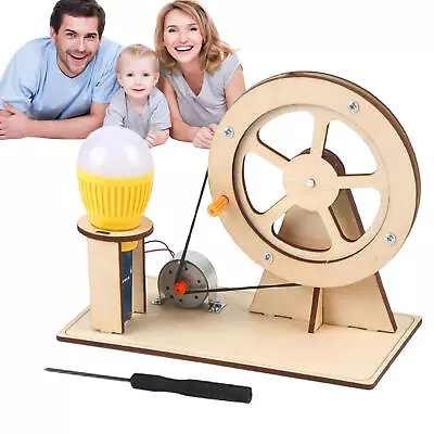 DIY Hand Generator Model Toy Kids Physics Electrical Experiment Kit Educational • $14.04