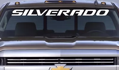 Chevrolet SILVERADO Windshield Graphic Vinyl Decal Sticker Vehicle Chevy   329 • $12.99