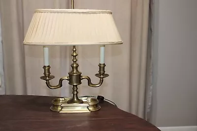 Vintage Frederick Cooper Table Lamp Brass Candelabra Bouillette • $299.99