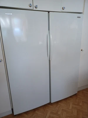 $400 • Buy White Matching Fridge And Freezer Westinghouse Pair Upright Fridge And Freezer