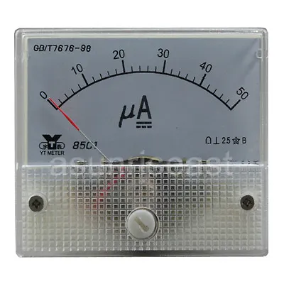 1 X DC50μA 50uA Analog Panel APM Microampere Current Meter Gauge 85C1 DC0-50uA • $6.95