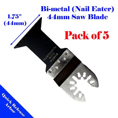 5 Bi-metal Saw Blade Oscillating Multi Tool Dewalt Rockwell Hyperlock Bosch Fein • $13.95