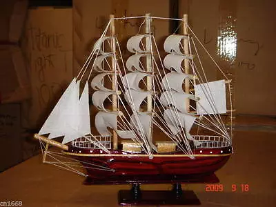 Hand Made Wooden Model Sailing Ship • $15.99
