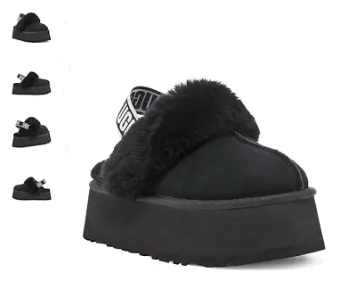 UGG Funkette Black Suede Clog Women's US Sizes 5-11/NEW!!! • £87.53