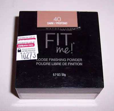 MAYBELLINE Fit Me! Loose Finishing Powder -40 Dark SHELFPULLS C5 • $9.99