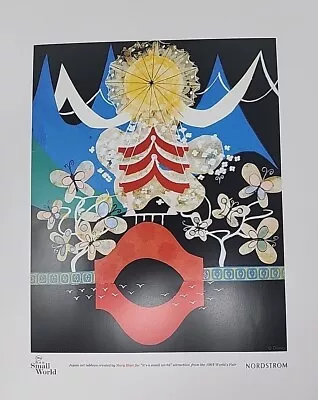 DISNEYLAND Mary Blair It's A Small World 45th Anniversary Lithograph Nordstrom • $50