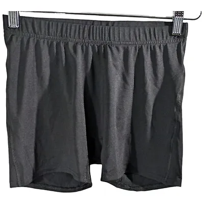 Girls Black Volleyball Shorts Game Size Large Youth Short • $14.06