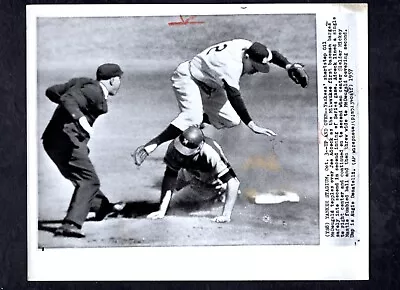 Joe Adcock Gil McDougald 1957 World Series Press Photo Milwaukee Braves Yankees • $14.99