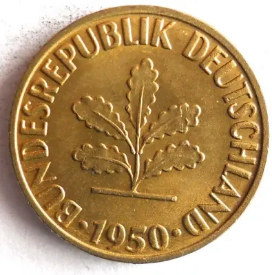 1950 F GERMANY 5 PFENNIG - Excellent Coin - FREE SHIP - German Bin #12 • $7.99