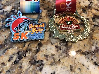 TURKEY TROT & Sand Bar 5K  Running Race Medals  Marathon Florida • $15