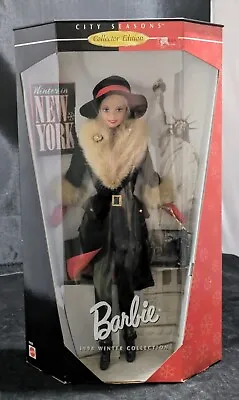 Vintage 1998 Barbie Doll Winter In New York City Seasons Collection NRFB  • $31.99