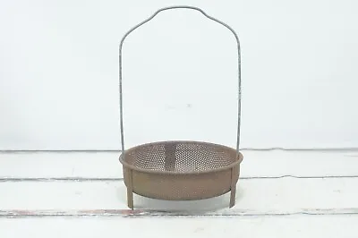 Vintage Industrial Metal Mesh Basket Vintage Metal Wire Parts Cleaning Basket #1 • $34