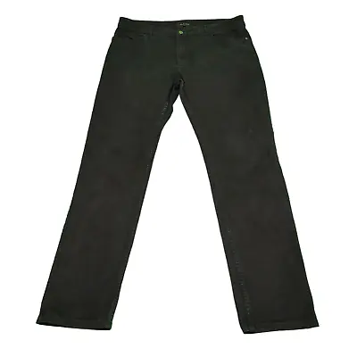 D353 Women's Jaeger Black Tapered Denim Jeans Uk 14 W32 L31 • £19.99