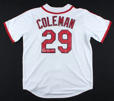 Vince Coleman Signed Cardinals Majestic MLB Cooperstown Jersey (MLB Hologram)  • $259.95