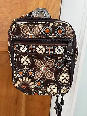 Vera Bradley Insulated Canyon Brown Retired Lunch Bag Tote Cooler Lunchbox Adult • $12.99