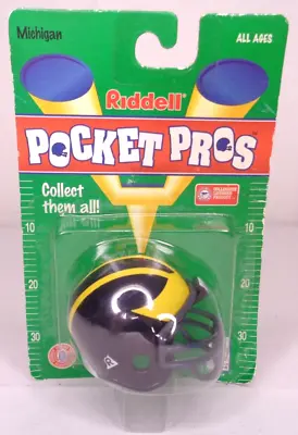 Michigan Wolverines Riddell Pocket Pros Mini Football Helmet NEW Vintage 1997 • $39.99