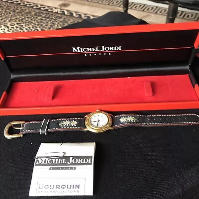 Michel Jordi Geneve 1991 Ethno Fever Swiss Watch With Box & Papers • $95