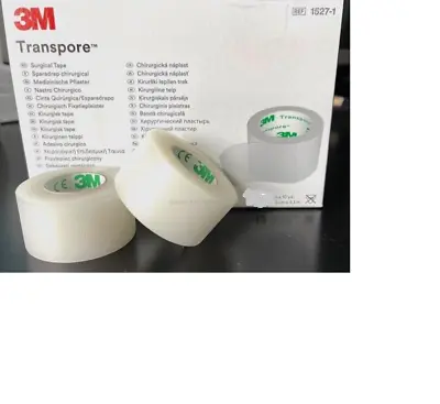 2 Rolls 3M Transpore Clear Surgical Tape 1  X 10 Yards  # 1527-1 Free US Ship • $7.49