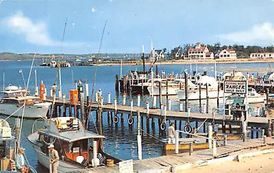 C.1950 Fishing Paradise Boats In Harbor Montauk LI NY Post Card • $7