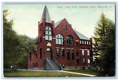 Meadville Pennsylvania PA Postcard Science Hall Allegheny College C1910 Vintage • $29.95