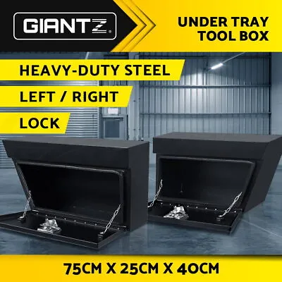 $351.06 • Buy Giantz Ute Tool Box UnderTray Toolbox Under Tray Stainless Steel Underbody