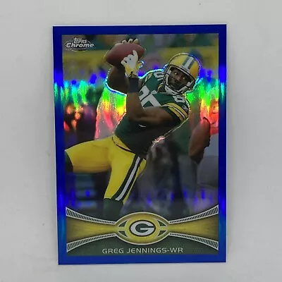 Greg Jennings Blue Refractor #D/199 2012 Topps Chrome Football Card #157 Mint • $5.99