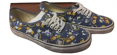 Vans Off The Wall Disney Donald Duck Authentic Limited Edition Men Sz 9.5 EUC • $34.95