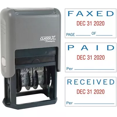 $42.99 • Buy Xstamper Self-Inking Paid/Faxed/Received Dater - Message/Date Stamp -  PAID, FAX